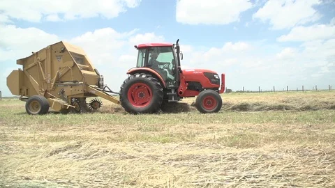 Men working on Farm Ranch and Cattle in countryside Stock Footage 111045342
