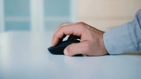 Men working in office, closeup on hands Stock-Footage 93621088