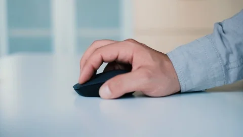 Men working in office, closeup on hands Stock Footage 93621097