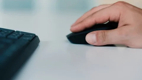 Men working in office, closeup on hands Stock Footage 93621337