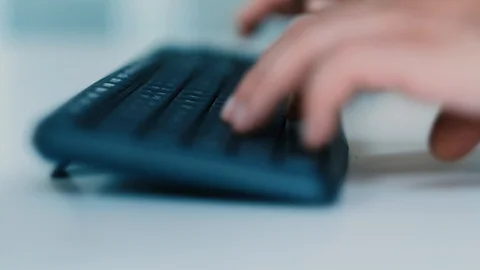 Men working in office, closeup on hands Stock Footage 93621353