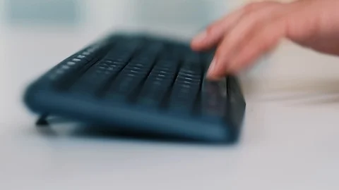 Men working in office, closeup on hands Stock Footage 93621434