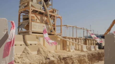 Men working together to build a new tunnel in Riyadh, Saudi Arabia Stock Footage 263716101
