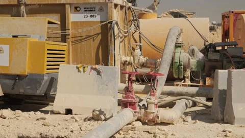 Men working together to build a new tunnel in Riyadh, Saudi Arabia Stock Footage 263717540