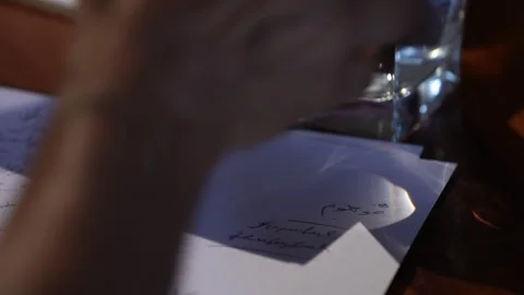 Men writing something 1 Stock Footage 324754290