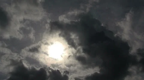 MENACING CLOUDS TIMELAPSE Stock Footage 25100778