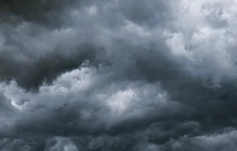 A menacing cloudy stormy sky 库存照片