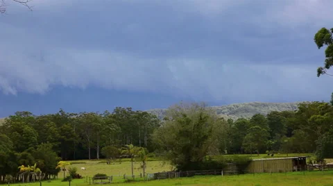 Menacing Hail Storm Approaching Time Lapse Stock Footage 40683968