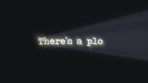 A menacing paranoid text message, appearing with a foggy lighting effect: Video stock 132432935