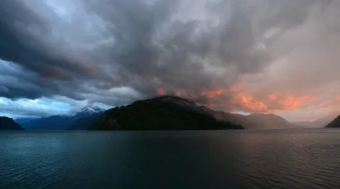 Menacing storm clouds Stock Footage 50161394