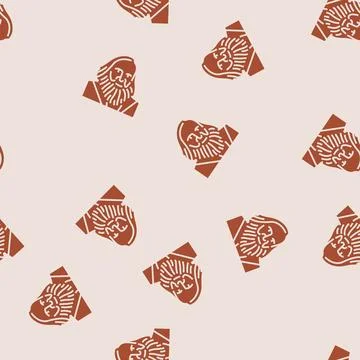 Mendeleev chemistry glyph seamless pattern Illustrazione stock