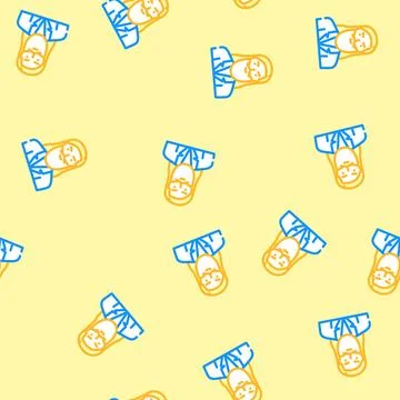 Mendeleev chemistry vector seamless pattern Stock Illustration