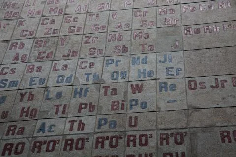 Mendeleev table chemistry science background laboratory 写真素材
