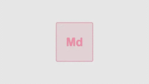 Mendelevium Md Periodic Table Element Tile Clean No Text Animation Video Overlay Stockbeeldmateriaal 339363691