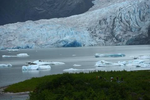 Mendenhall glacier Stock Photos