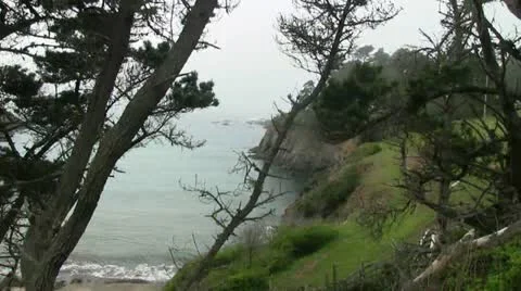 Mendocino, Northern California coast Stock Footage