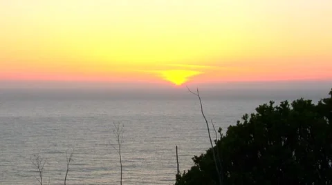 Mendocino Sunset Timelapse Stock Footage 8575056