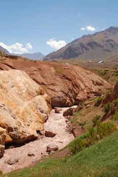 Mendoza river Stock Photos