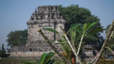 Mendut temple in Indonesia Stock Footage 134805433