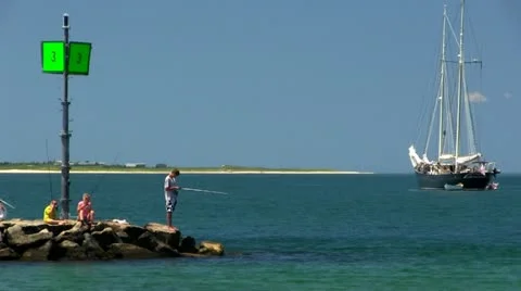Menemsha Harbor Martha's Vineyard; 5 Stock Footage 12253655