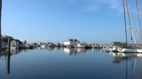 MENEMSHA HARBOR MARTHAS VINEYARD Stock Footage 54203414