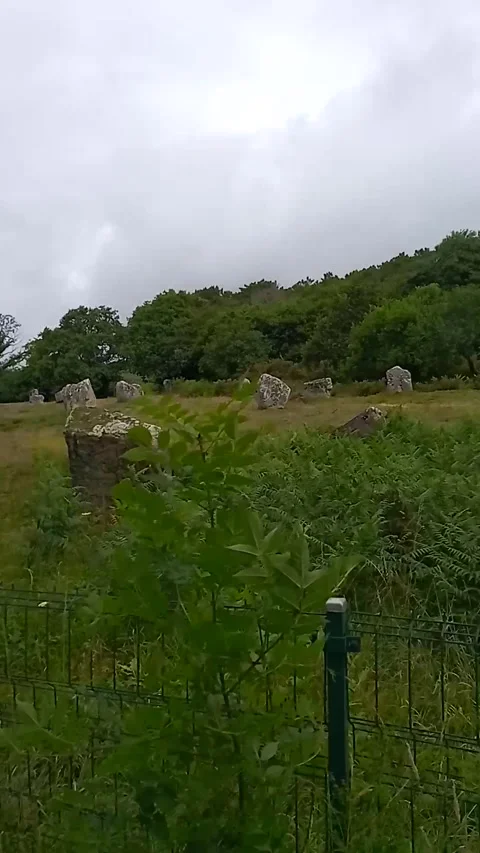 Menihirs alignments of Carnac Stock Footage 313795123