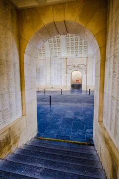The Menin Gate war memorial to the missing in Ypres, Belgium Stock Photos