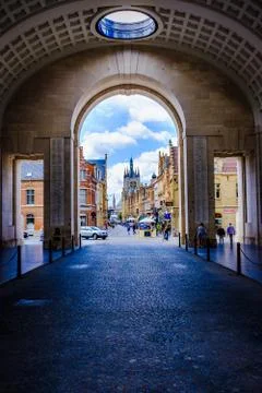 The Menin Gate war memorial to the missing in Ypres, Belgium Stock Photos