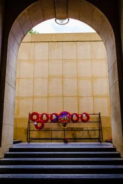 The Menin Gate war memorial to the missing in Ypres, Belgium Stock Photos