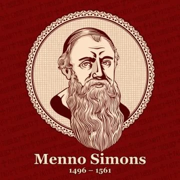Menno Simons Stock Illustration