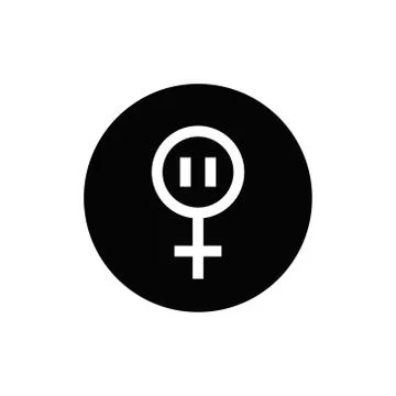Menopause line icon, vector illustration Stock Illustration