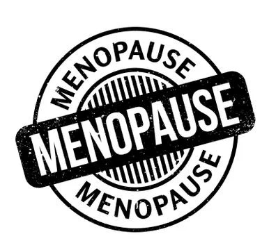 Menopause rubber stamp 库存插图