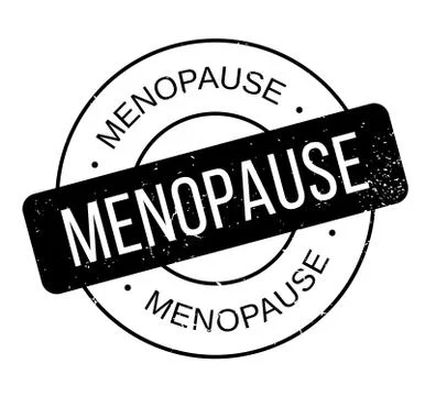 Menopause rubber stamp Illustrazione stock