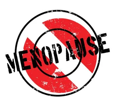 Menopause rubber stamp Stock Illustration