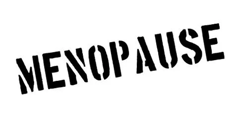 Menopause rubber stamp Stock Illustration