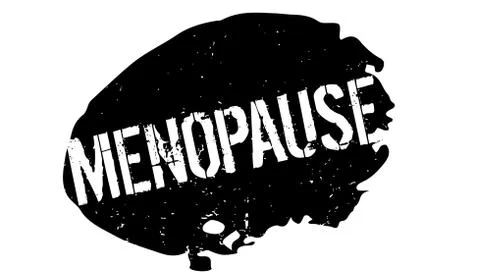 Menopause rubber stamp Stockillustratie