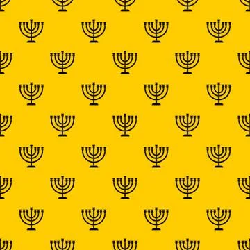 Menorah pattern vector 스톡 일러스트