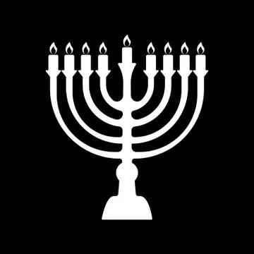 Menorah symbol . Vector illustration Stock Illustration