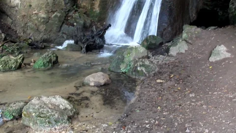 Menotre waterfalls Stock Footage 117337242