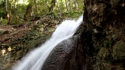 Menotre waterfalls Stock Footage 117337266
