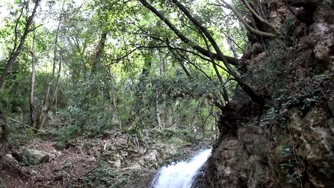 Menotre waterfalls Stock Footage 117337426