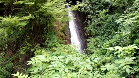 Menotre waterfalls Stock Footage 117337497
