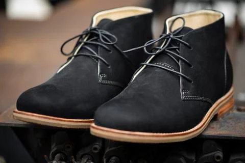Mens ankle boot . Stock Photos