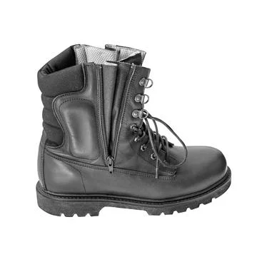 Men's black boot Stock Photos