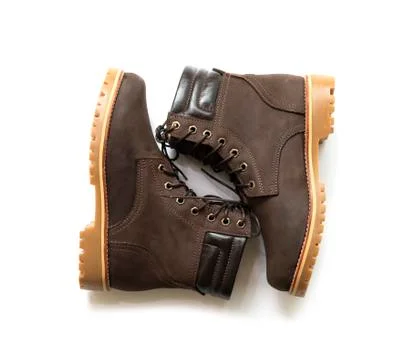 Mens brown boot. Stock Photos