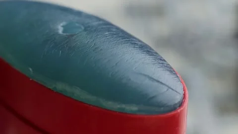 Men's dry deodorant close up Stock Footage 306063541