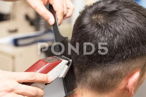 Men's Haircut At The Beauty Salon