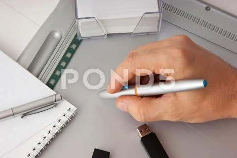 Men's hand draws Stock Photos