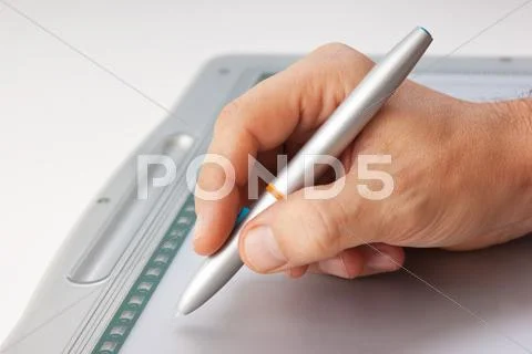 Men's hand draws Stock Photos