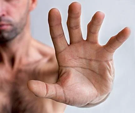 Men's Hand Foto stock